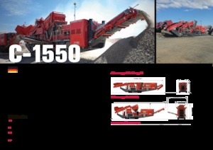 Kőtörmelék ujrahasznostó telepek Terex-Finlay C 1550