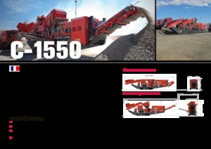 Kőtörmelék ujrahasznostó telepek Terex-Finlay C 1550