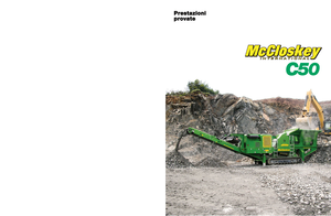 Kőtörmelék ujrahasznostó telepek McCloskey C50