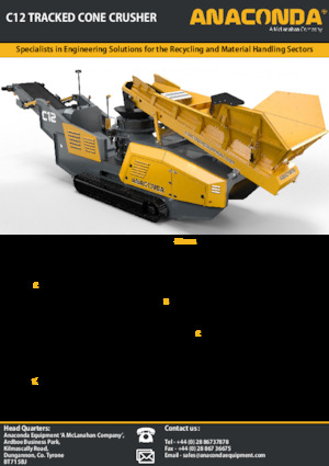 Kőtörmelék ujrahasznostó telepek Anaconda C12