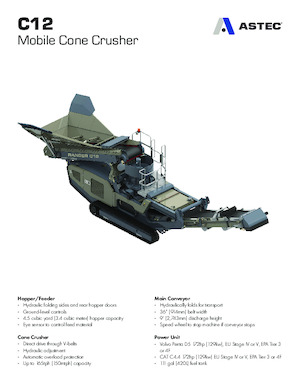 Kőtörmelék ujrahasznostó telepek Astec C12
