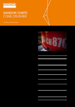 Kőtörmelék ujrahasznostó telepek Sandvik CH870