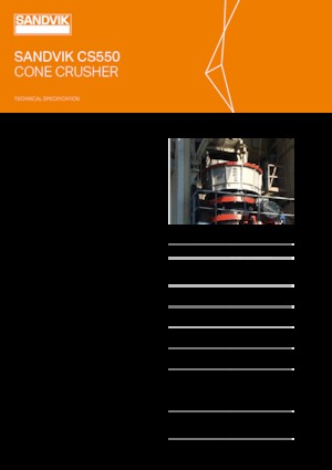 Kőtörmelék ujrahasznostó telepek Sandvik CS550