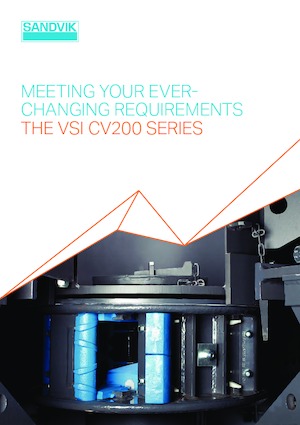 Kőtörmelék ujrahasznostó telepek Sandvik CV215 VSI