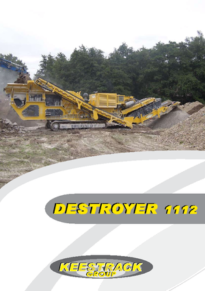 Kőtörmelék ujrahasznostó telepek Keestrack Destroyer 1112 C