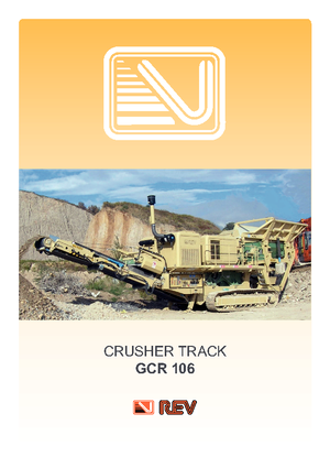 Kőtörmelék ujrahasznostó telepek REV GCR 106