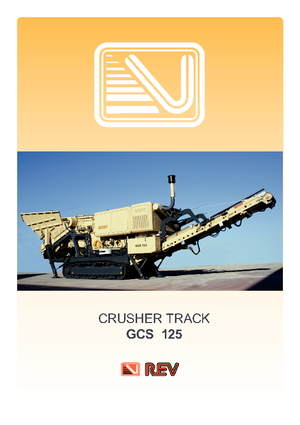 Kőtörmelék ujrahasznostó telepek REV GCS 125