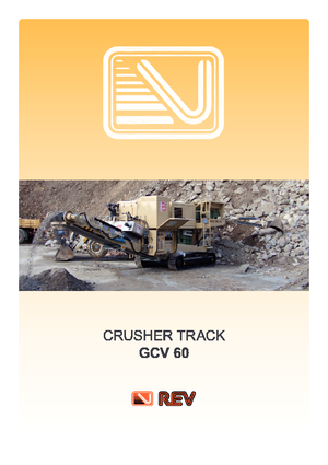 Kőtörmelék ujrahasznostó telepek REV GCV 60