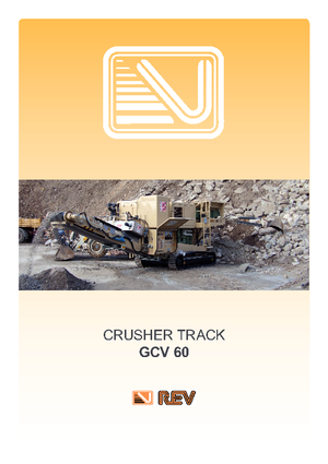 Kőtörmelék ujrahasznostó telepek REV GCV 60