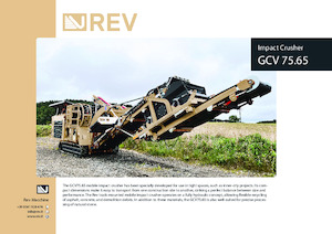 Kőtörmelék ujrahasznostó telepek REV GCV 75.65