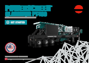 Kőtörmelék ujrahasznostó telepek Powerscreen Gladiator PT400