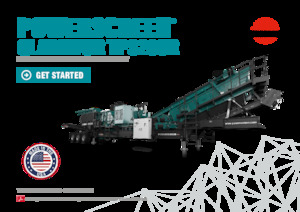 Kőtörmelék ujrahasznostó telepek Powerscreen Gladiator TP320SR