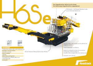 Kőtörmelék ujrahasznostó telepek Keestrack H6Se