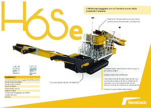 Kőtörmelék ujrahasznostó telepek Keestrack H6Se
