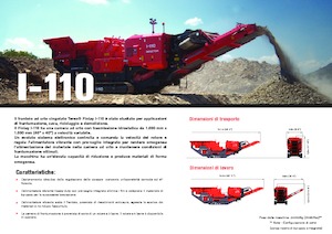 Kőtörmelék ujrahasznostó telepek Terex-Finlay I 110