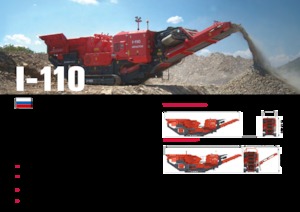 Kőtörmelék ujrahasznostó telepek Terex-Finlay I 110