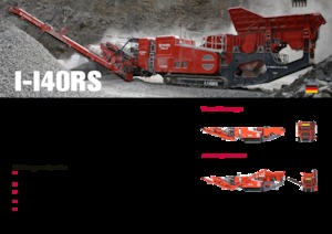 Kőtörmelék ujrahasznostó telepek Terex-Finlay I 140 RS