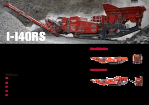 Kőtörmelék ujrahasznostó telepek Terex-Finlay I 140 RS