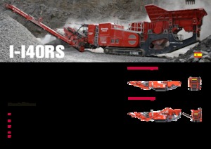 Kőtörmelék ujrahasznostó telepek Terex-Finlay I 140 RS