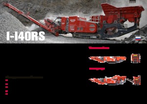 Kőtörmelék ujrahasznostó telepek Terex-Finlay I 140 RS