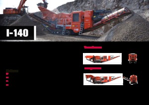 Kőtörmelék ujrahasznostó telepek Terex-Finlay I 140