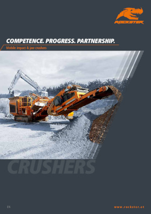 Kőtörmelék ujrahasznostó telepek Rockster I1300rev