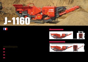 Kőtörmelék ujrahasznostó telepek Terex-Finlay J 1160