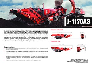 Kőtörmelék ujrahasznostó telepek Terex-Finlay J 1170 AS