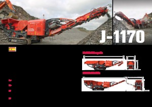 Kőtörmelék ujrahasznostó telepek Terex-Finlay J 1170