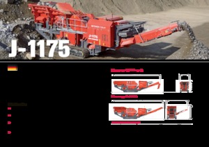 Kőtörmelék ujrahasznostó telepek Terex-Finlay J 1175