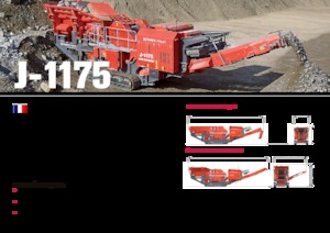 Kőtörmelék ujrahasznostó telepek Terex-Finlay J 1175