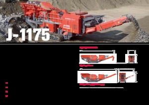 Kőtörmelék ujrahasznostó telepek Terex-Finlay J 1175