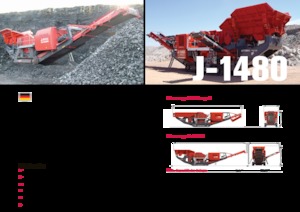 Kőtörmelék ujrahasznostó telepek Terex-Finlay J 1480