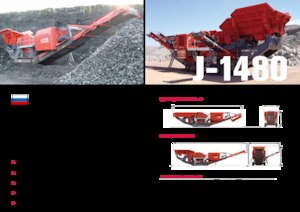 Kőtörmelék ujrahasznostó telepek Terex-Finlay J 1480
