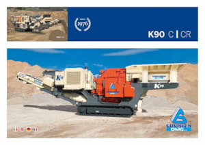 Kőtörmelék ujrahasznostó telepek Gasparin K 90C