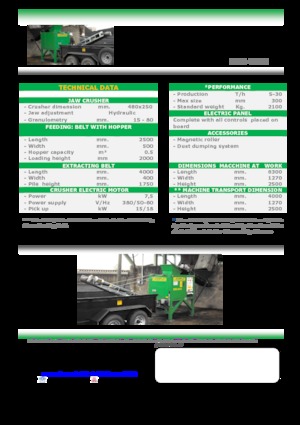Kőtörmelék ujrahasznostó telepek Komplet LEM 4825