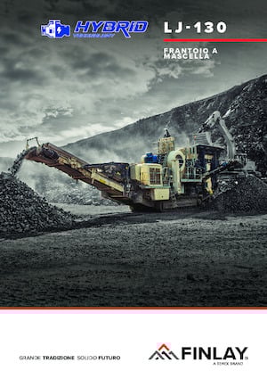 Kőtörmelék ujrahasznostó telepek Finlay LJ-130 Hybrid 