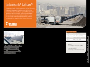 Kőtörmelék ujrahasznostó telepek Metso Lokotrack Urban LT 106