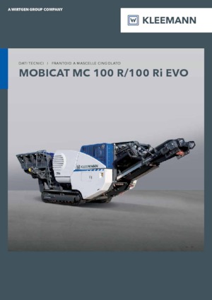 Kőtörmelék ujrahasznostó telepek Kleemann MC 100 R