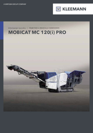 Kőtörmelék ujrahasznostó telepek Kleemann MC 120(i) PRO