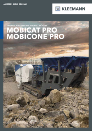 Kőtörmelék ujrahasznostó telepek Kleemann MC 120 PRO