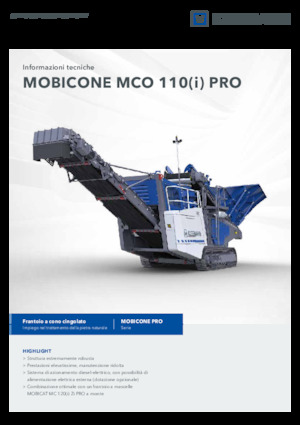 Kőtörmelék ujrahasznostó telepek Kleemann MCO 110 PRO