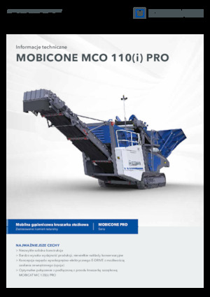 Kőtörmelék ujrahasznostó telepek Kleemann MCO 110 PRO
