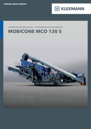 Kőtörmelék ujrahasznostó telepek Kleemann MCO 130 S PRO