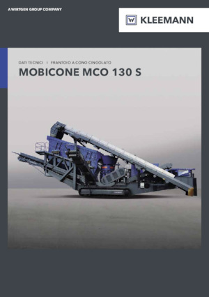 Kőtörmelék ujrahasznostó telepek Kleemann MCO 130 S PRO