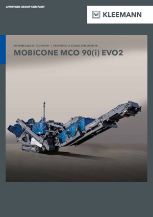 Kőtörmelék ujrahasznostó telepek Kleemann MCO 90i EVO2