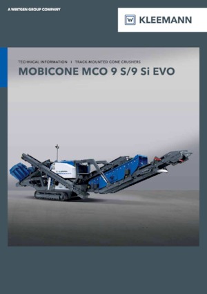 Kőtörmelék ujrahasznostó telepek Kleemann MCO 9 S