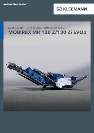 Kőtörmelék ujrahasznostó telepek Kleemann MR 130 Zi EVO2