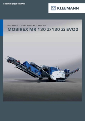 Kőtörmelék ujrahasznostó telepek Kleemann MR 130 Zi EVO2