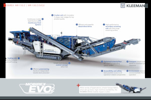 Kőtörmelék ujrahasznostó telepek Kleemann MR 130(i) EVO2